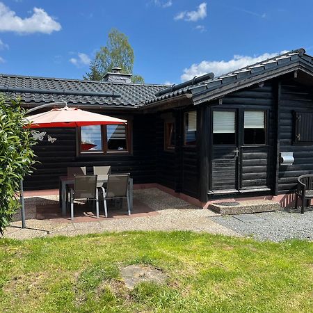 Blockhaus Ferienzauber Villa Bromskirchen Exteriör bild