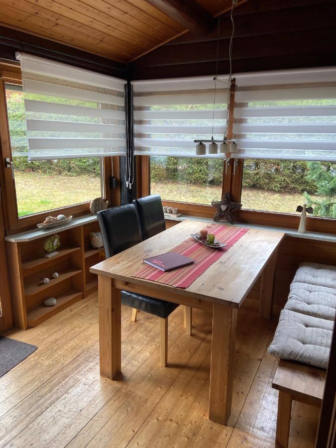 Blockhaus Ferienzauber Villa Bromskirchen Exteriör bild