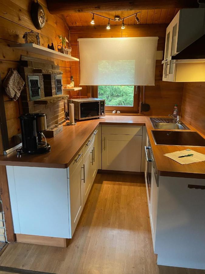 Blockhaus Ferienzauber Villa Bromskirchen Exteriör bild